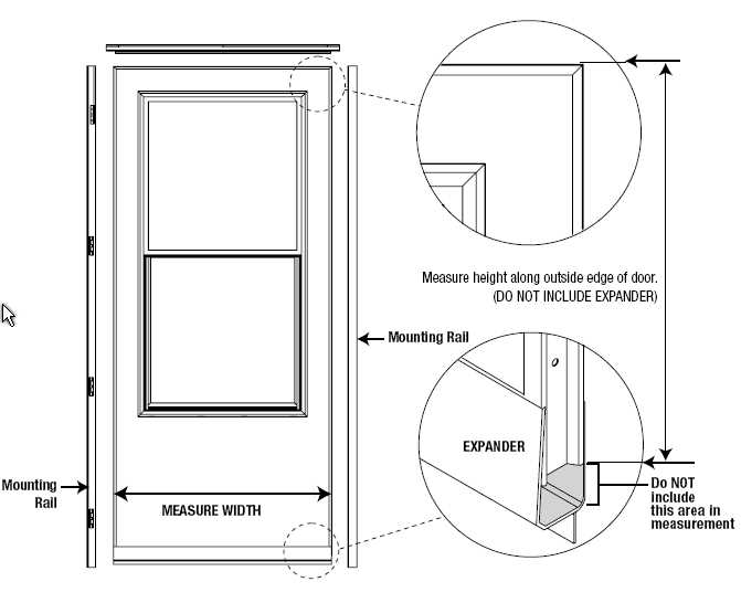 screen door parts diagram