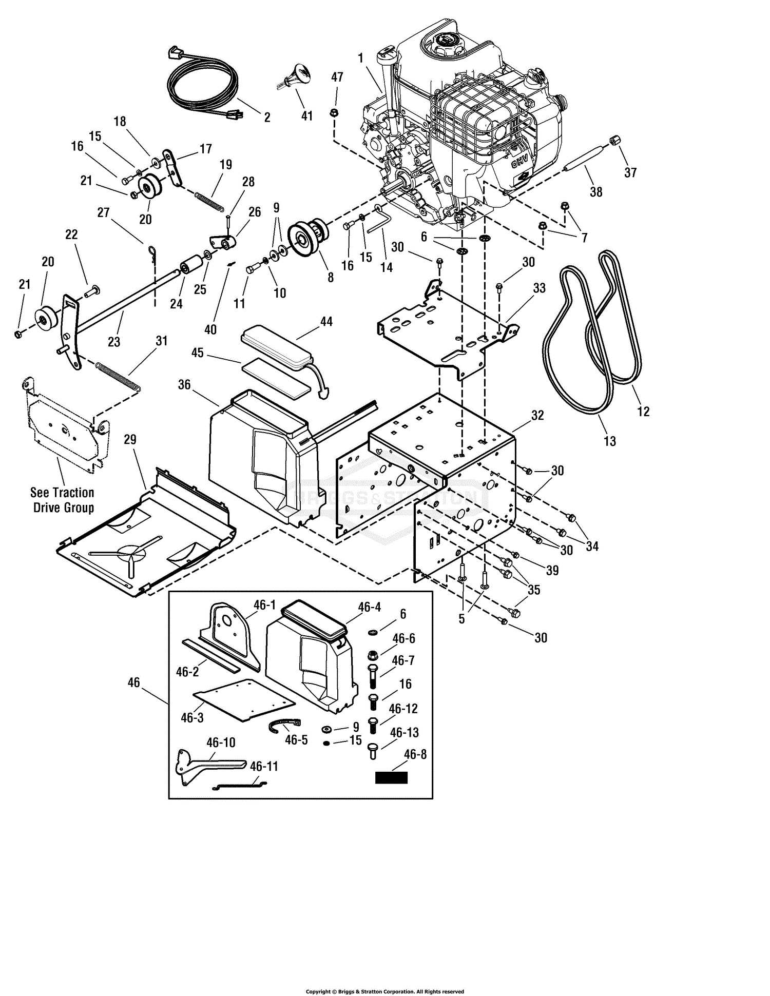 sears snowblower parts diagram