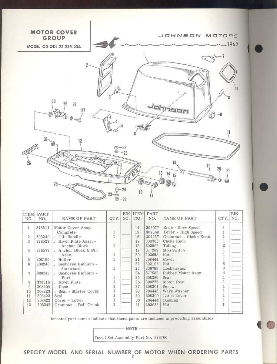 johnson 115 parts diagram