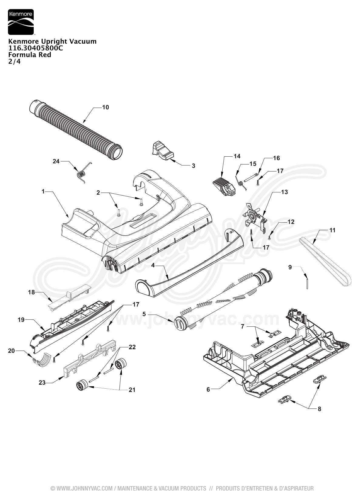 shark rocket parts diagram