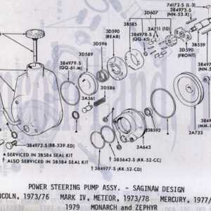 saginaw steering box parts diagram