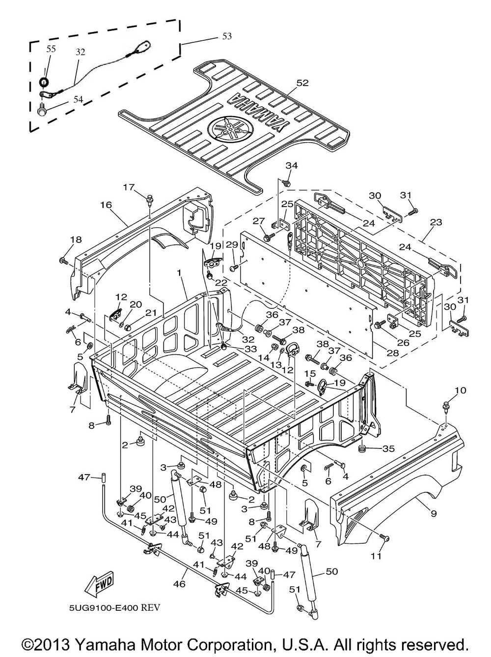 yamaha rhino 700 parts diagram