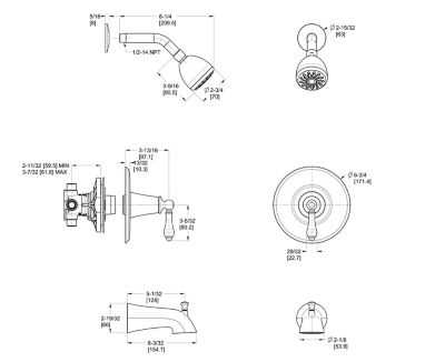 shower plumbing parts diagram