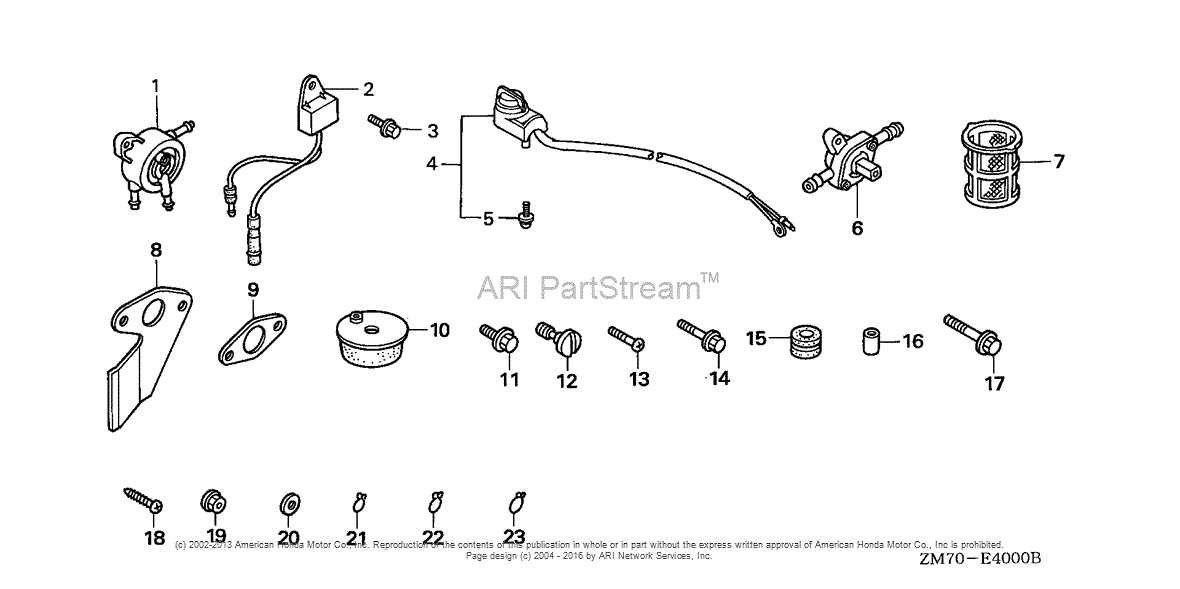 honda gxh50 parts diagram