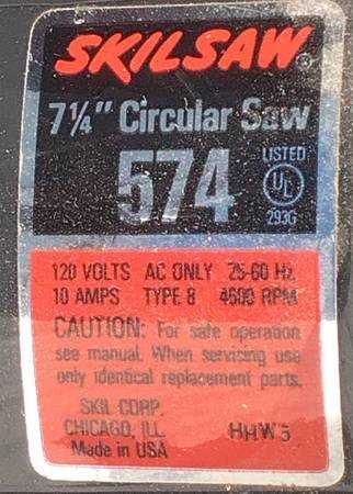 skilsaw 574 parts diagram