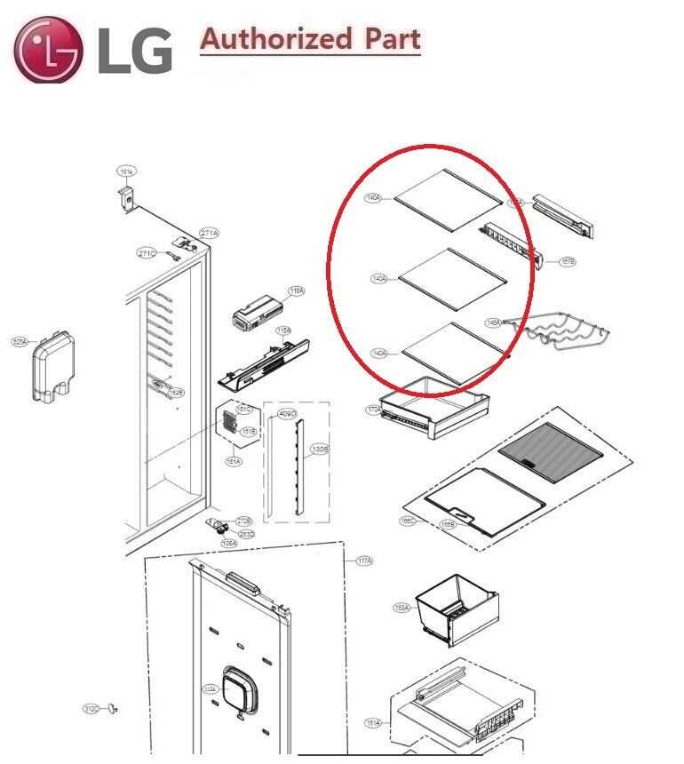 lg fridge freezer parts diagram