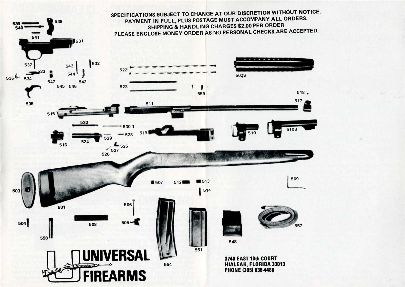 sks parts diagram