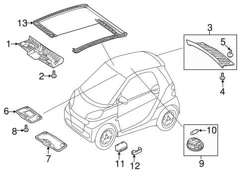 smart car fortwo parts diagram