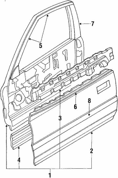 honda civic door parts diagram