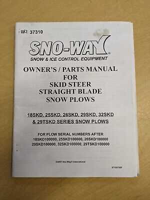 sno way plow parts diagram