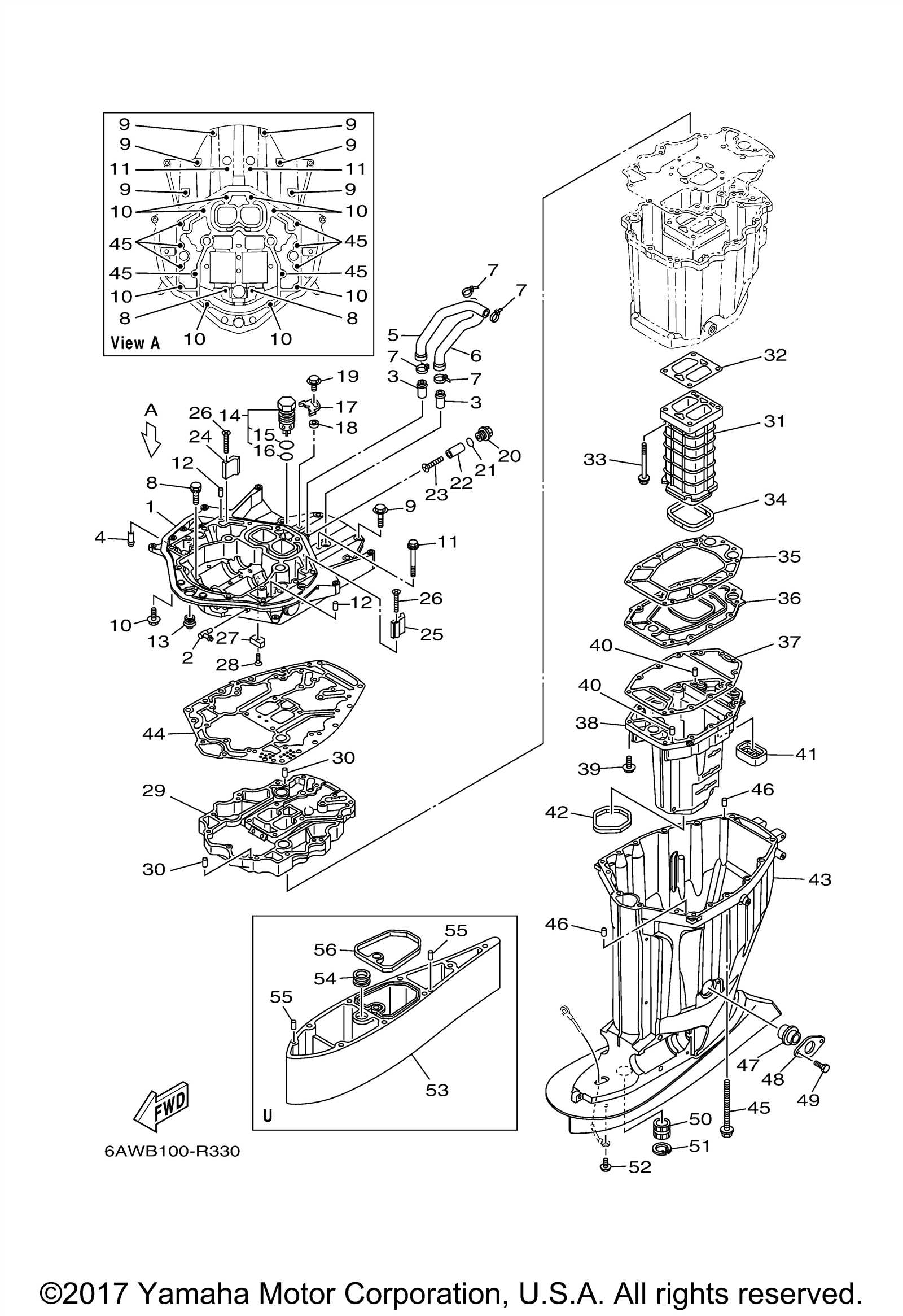 yamaha f25 parts diagram