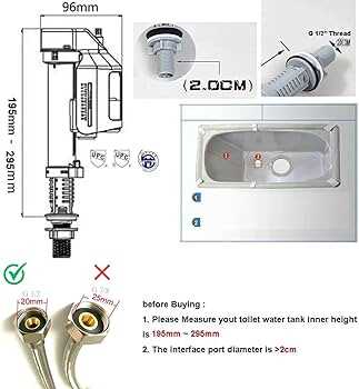 parts of toilet tank diagram