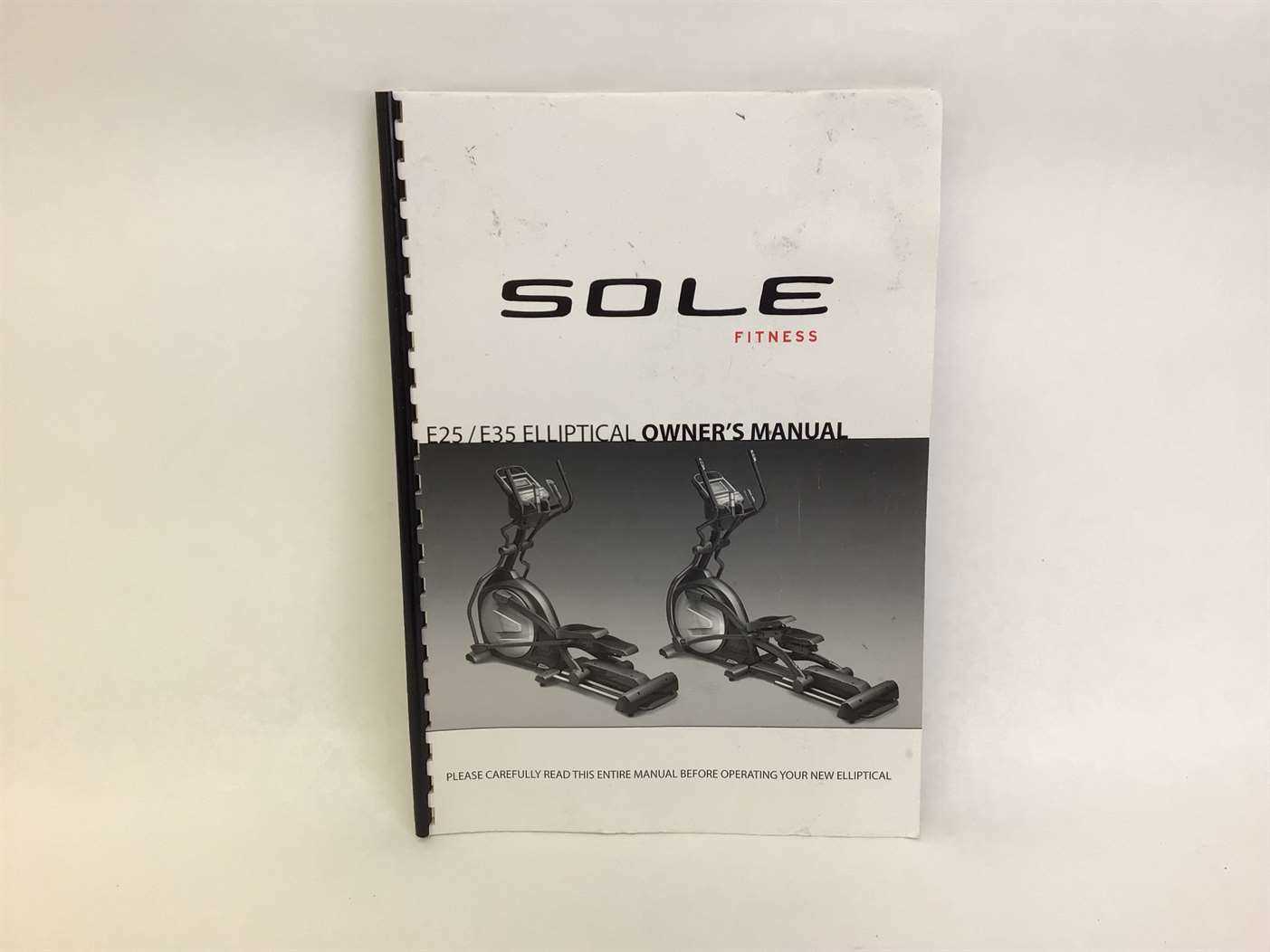 sole e25 elliptical parts diagram