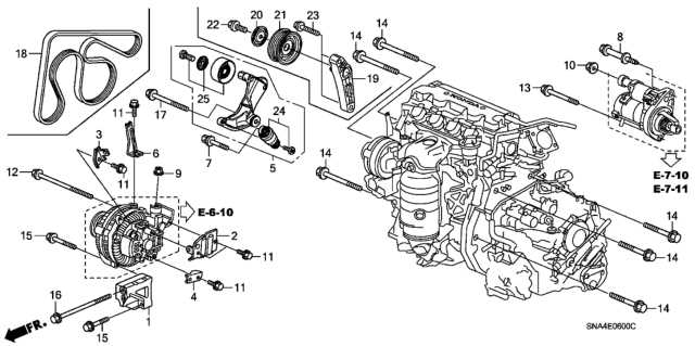 2006 honda civic front end parts diagram