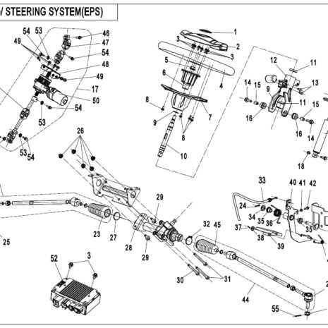 steering diagram parts