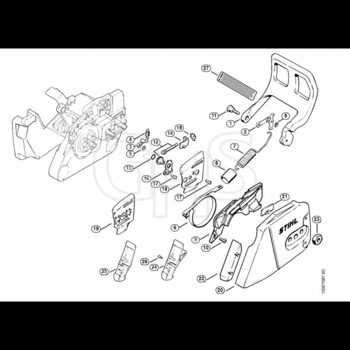 stihl 026 pro chainsaw parts diagram