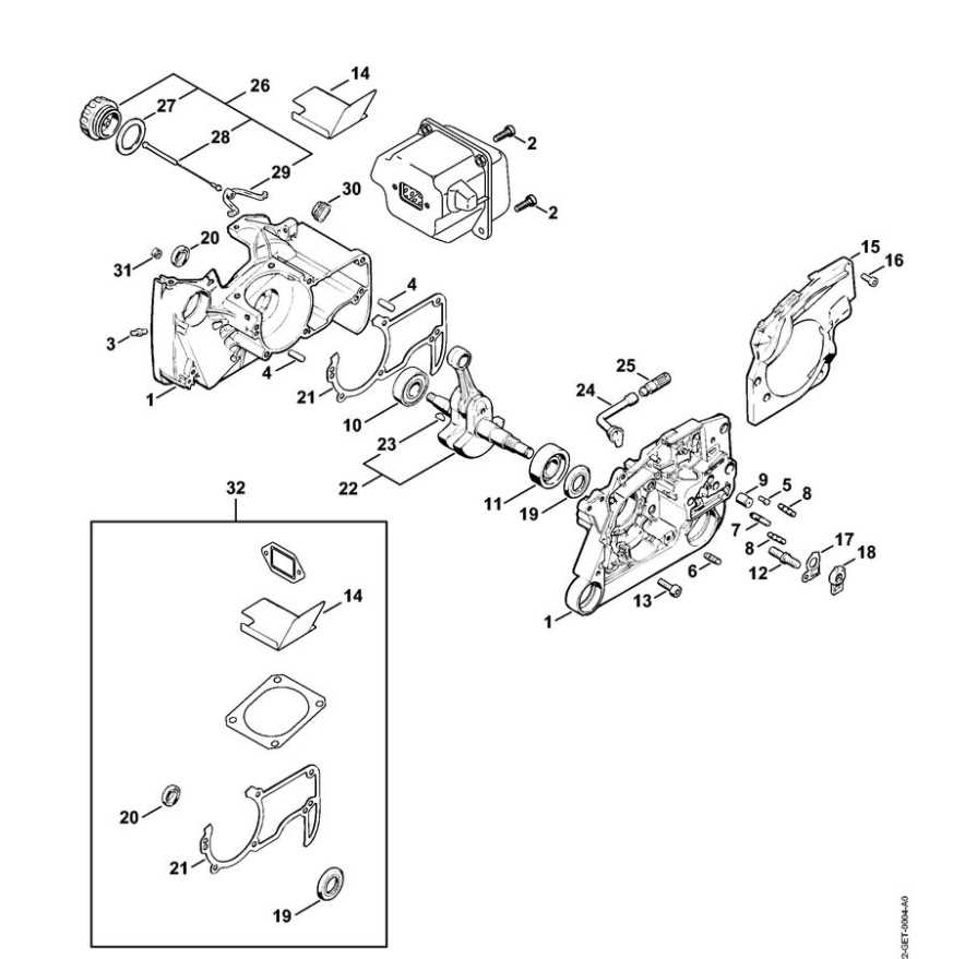 stihl 026 pro chainsaw parts diagram