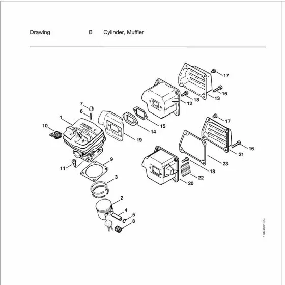 stihl 026 pro chainsaw parts diagram