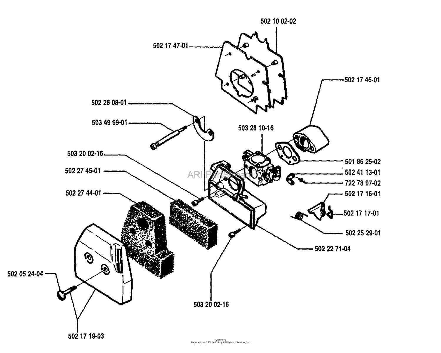 stihl 250 parts diagram