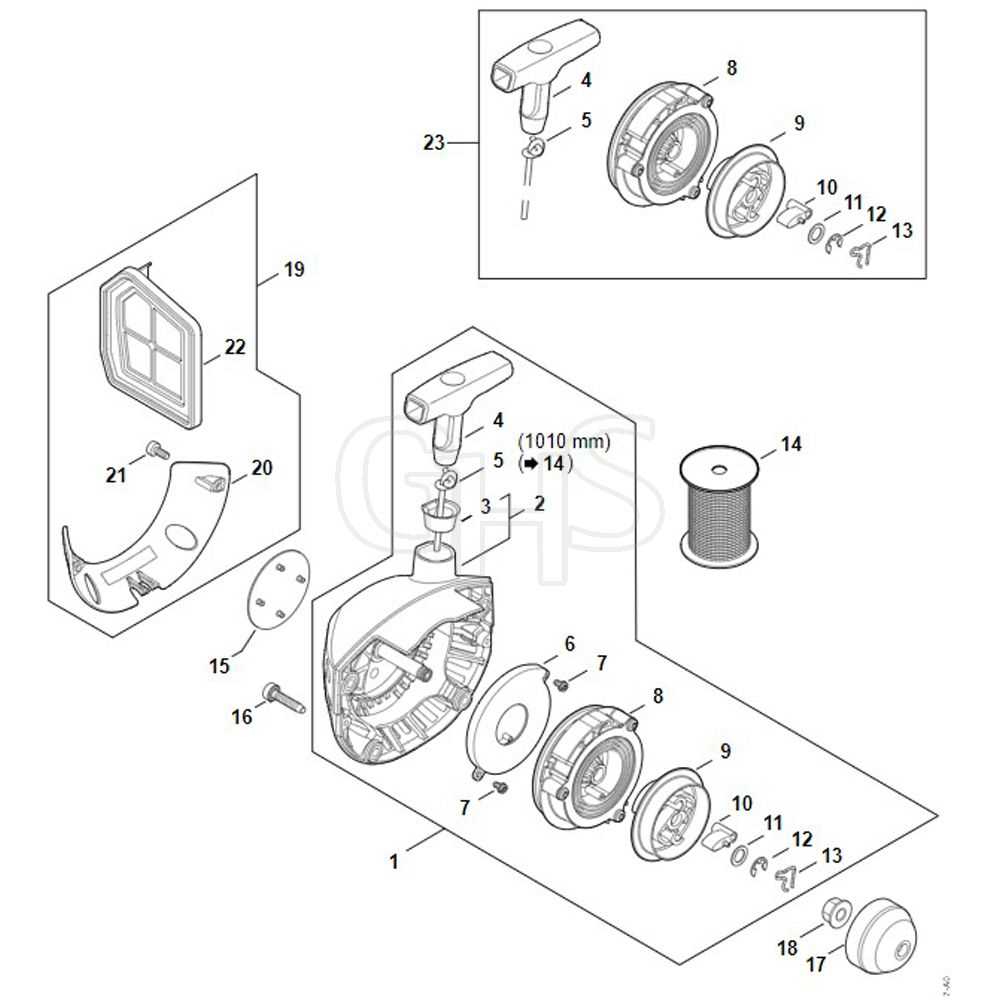 stihl 361 chainsaw parts diagram