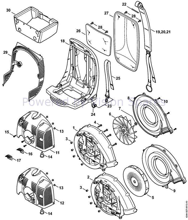 stihl br 450 c parts diagram