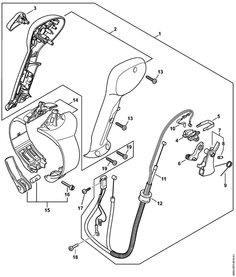 stihl br 800 c parts diagram