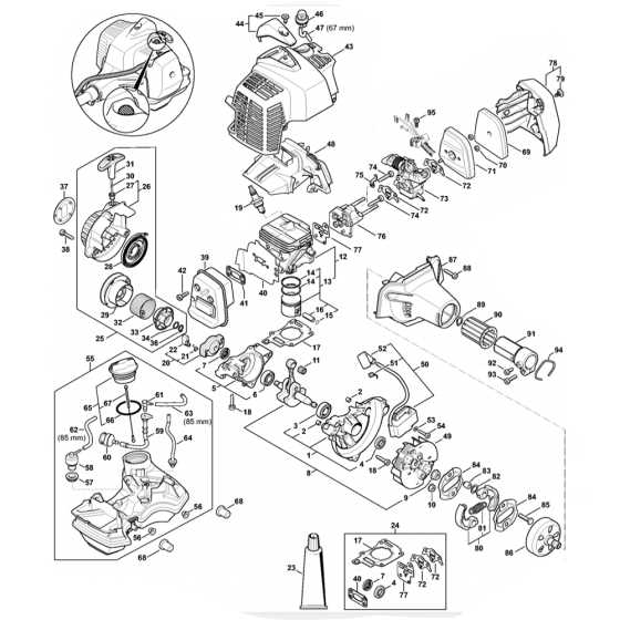 stihl fs 90 parts diagram