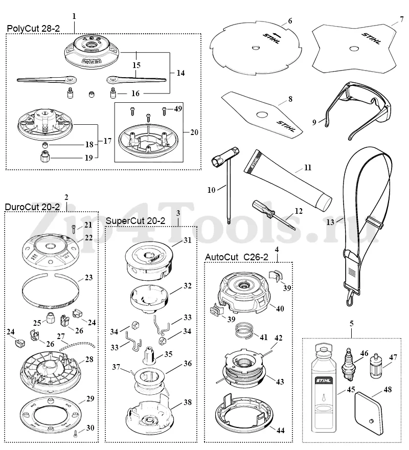 stihl hla 86 parts diagram