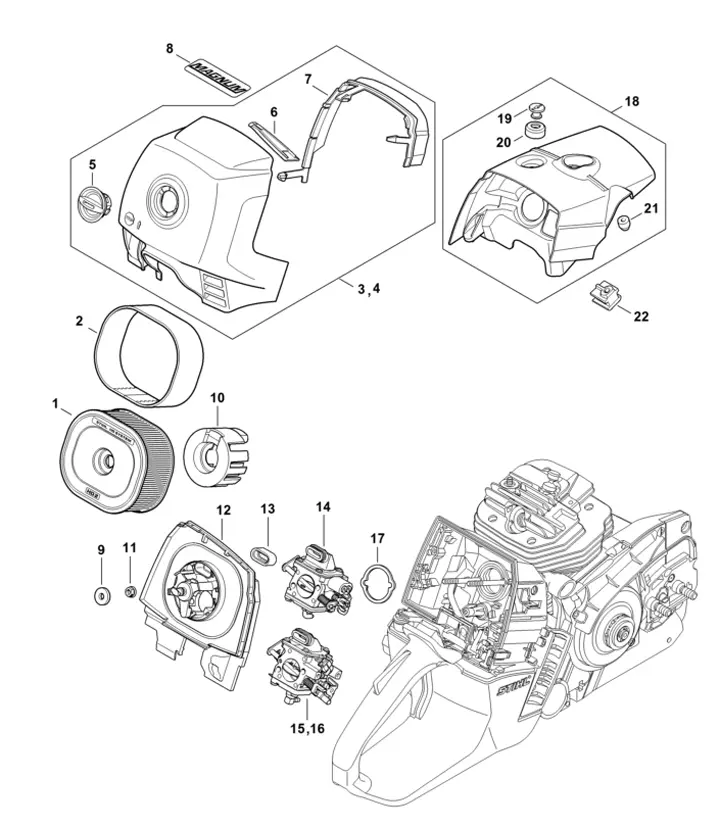 stihl ms 211 parts diagram