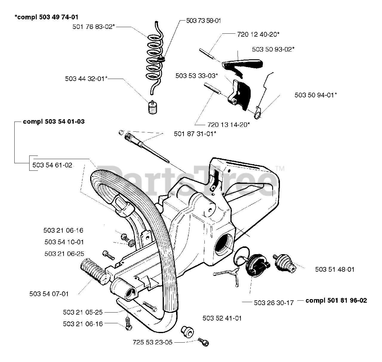 stihl ms 261 chainsaw parts diagram