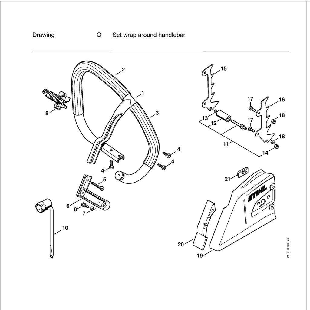 stihl ms 261 chainsaw parts diagram