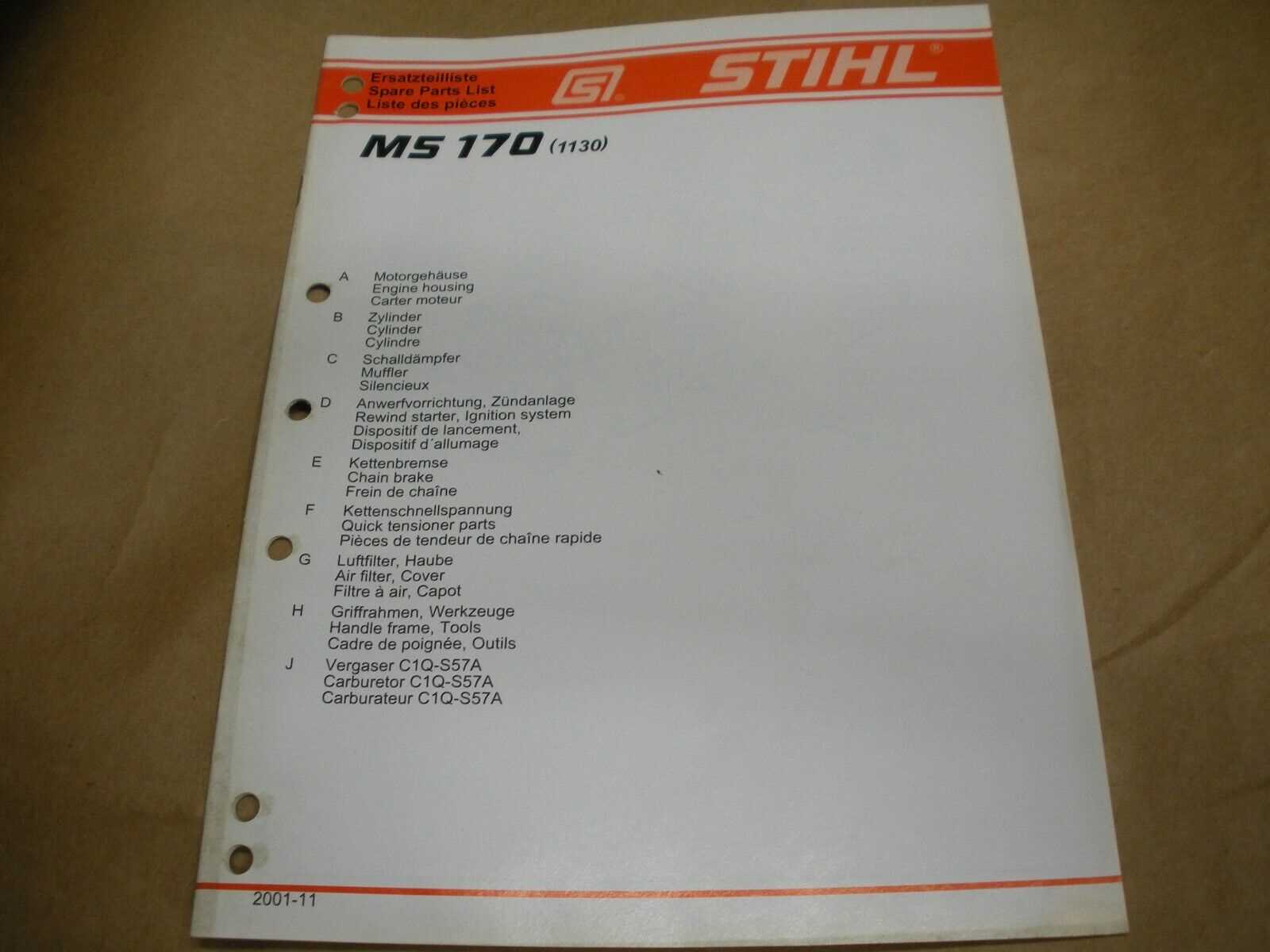 stihl ms170 parts diagram