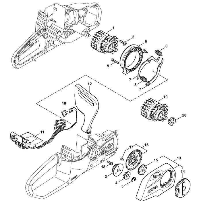 stihl ms290 chainsaw parts diagram