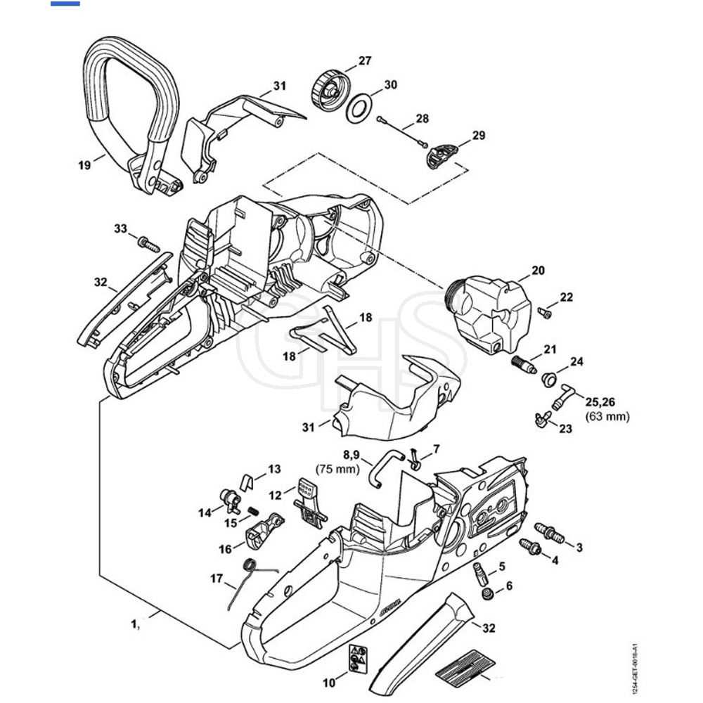 stihl msa 120 c parts diagram