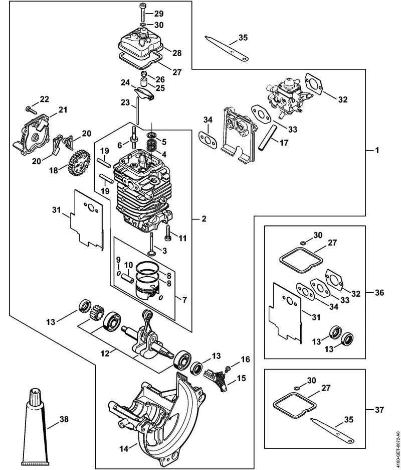 stihl parts diagrams