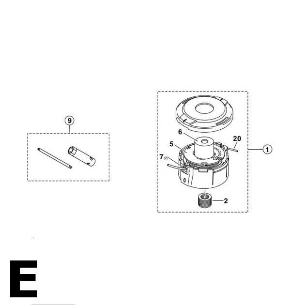 stihl strimmer head parts diagram