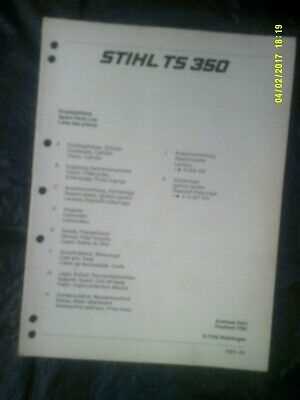 stihl ts350 parts diagram