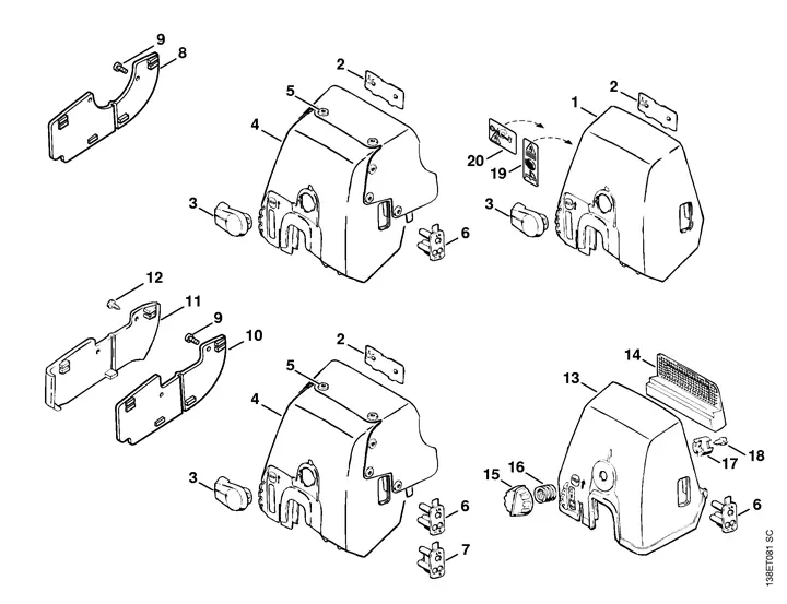 stihl wood boss 028 av parts diagram