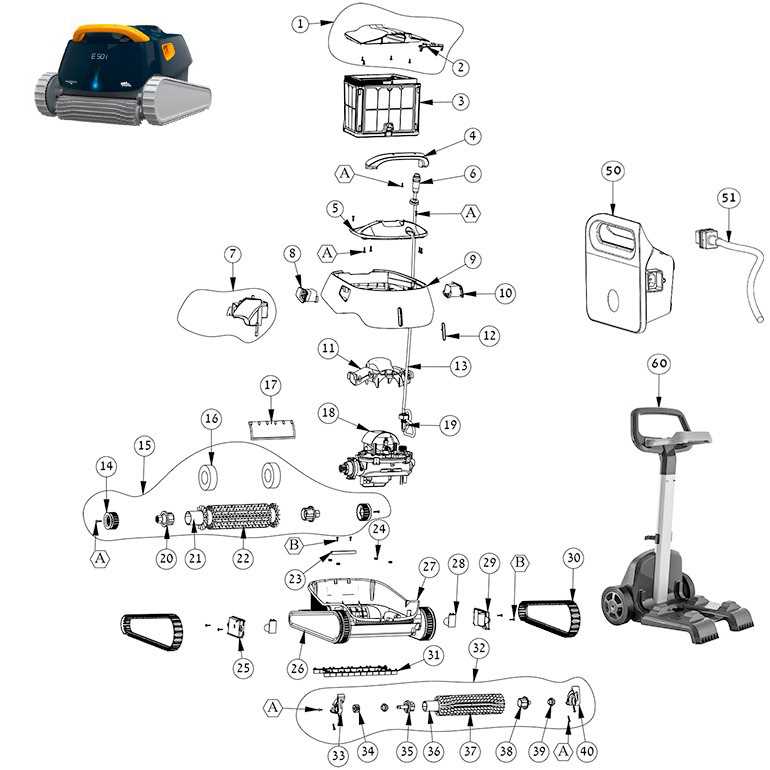 surface cleaner parts diagram