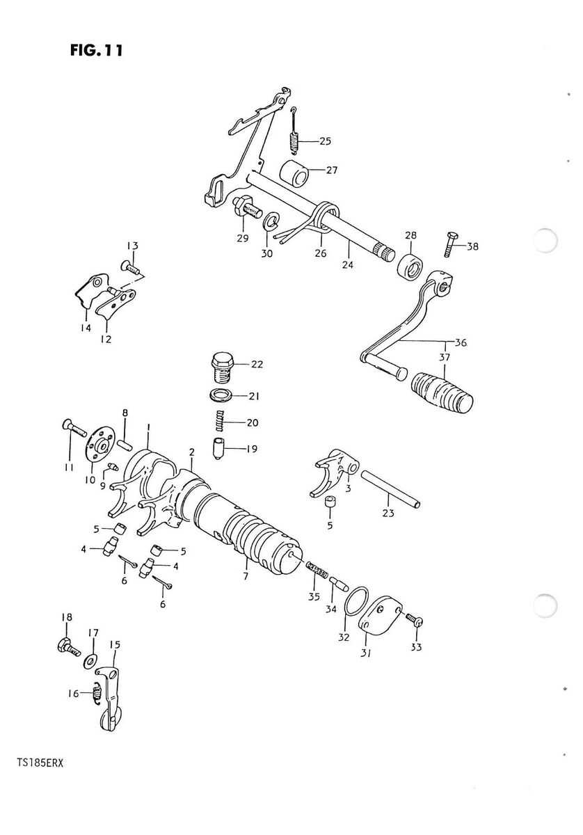 suzuki ts185 parts diagram