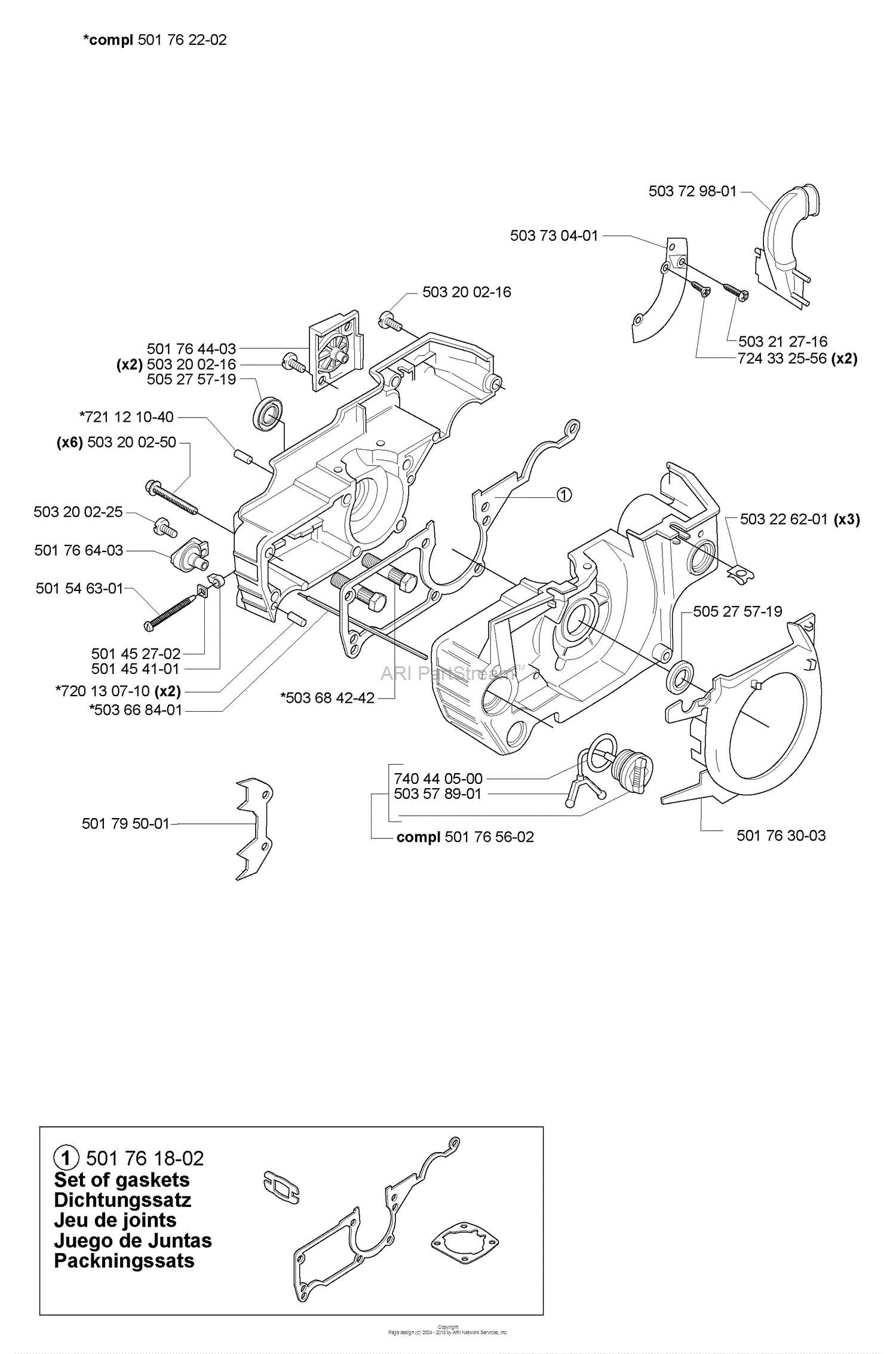 husqvarna 55 rancher chainsaw parts diagram