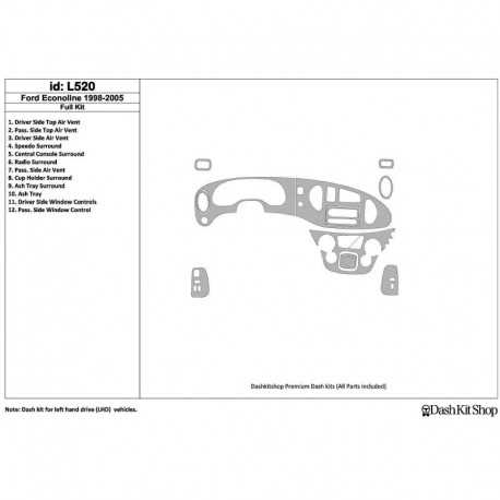 ford e 350 parts diagram