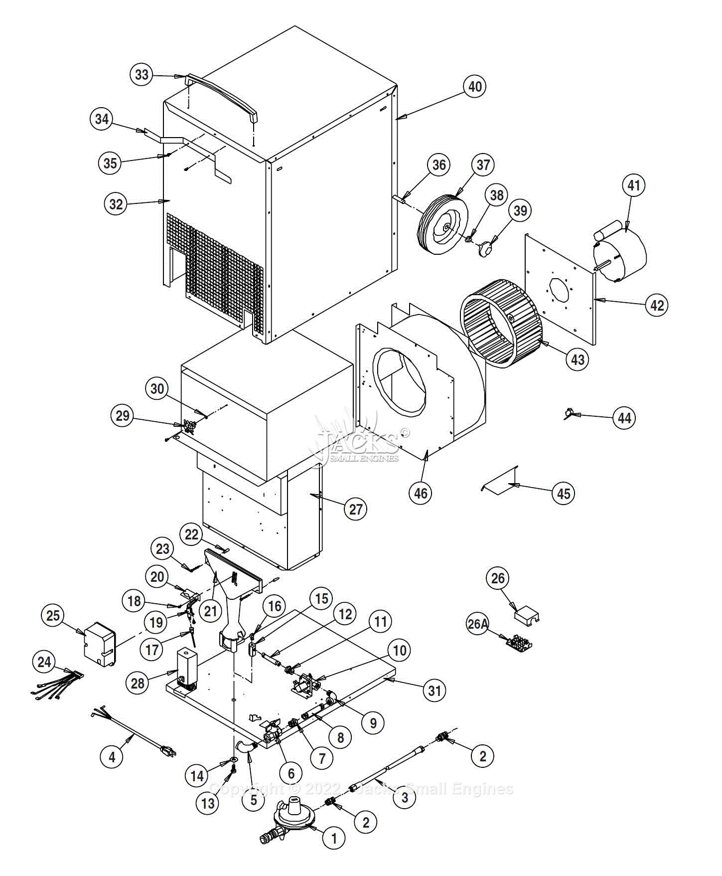 lb white heater parts diagram