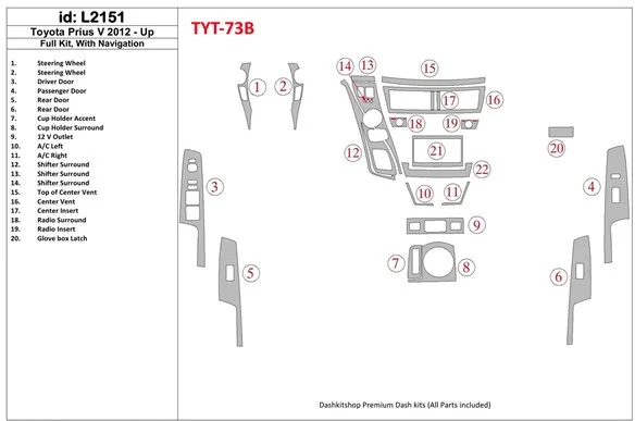 2012 toyota prius parts diagram