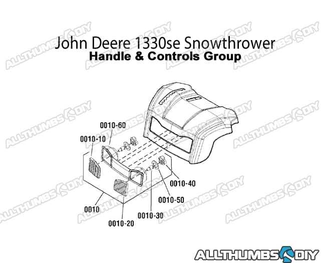 john deere 1028e snowblower parts diagram