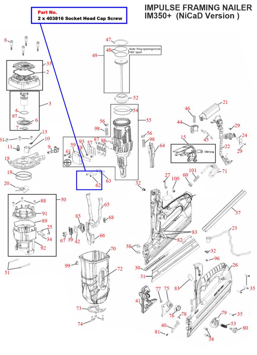 paslode framing gun parts diagram