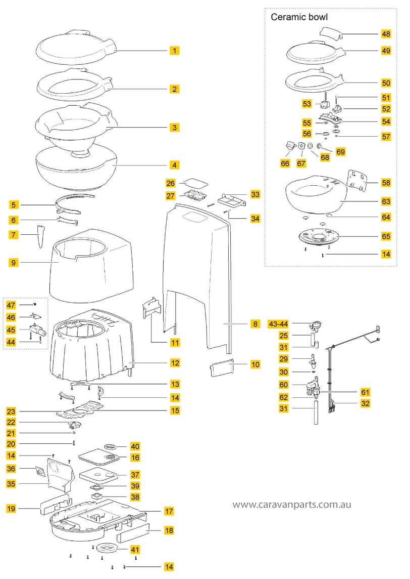 thetford c402 parts diagram