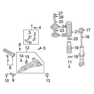 honda civic suspension parts diagram