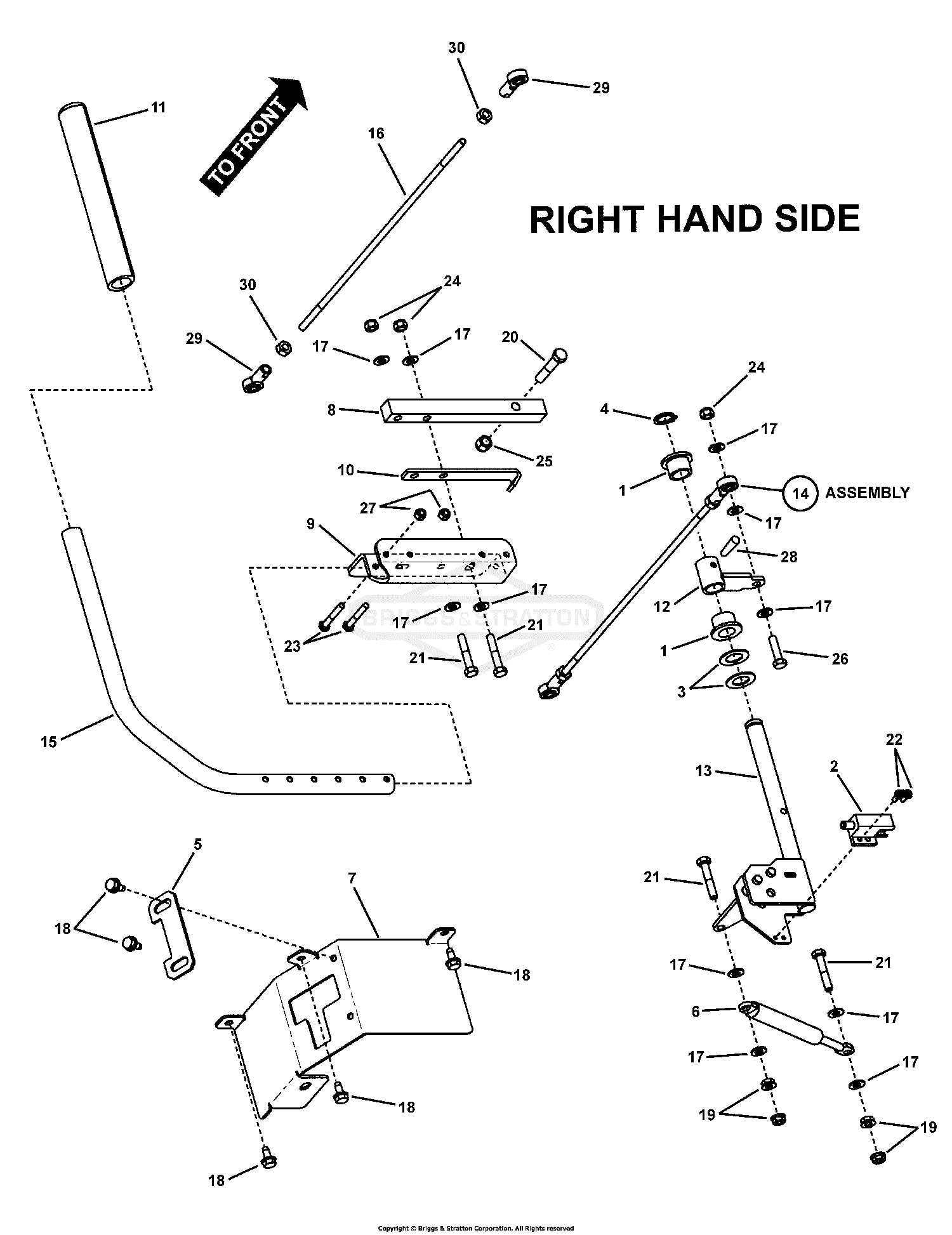 john deere lx277 aws parts diagram