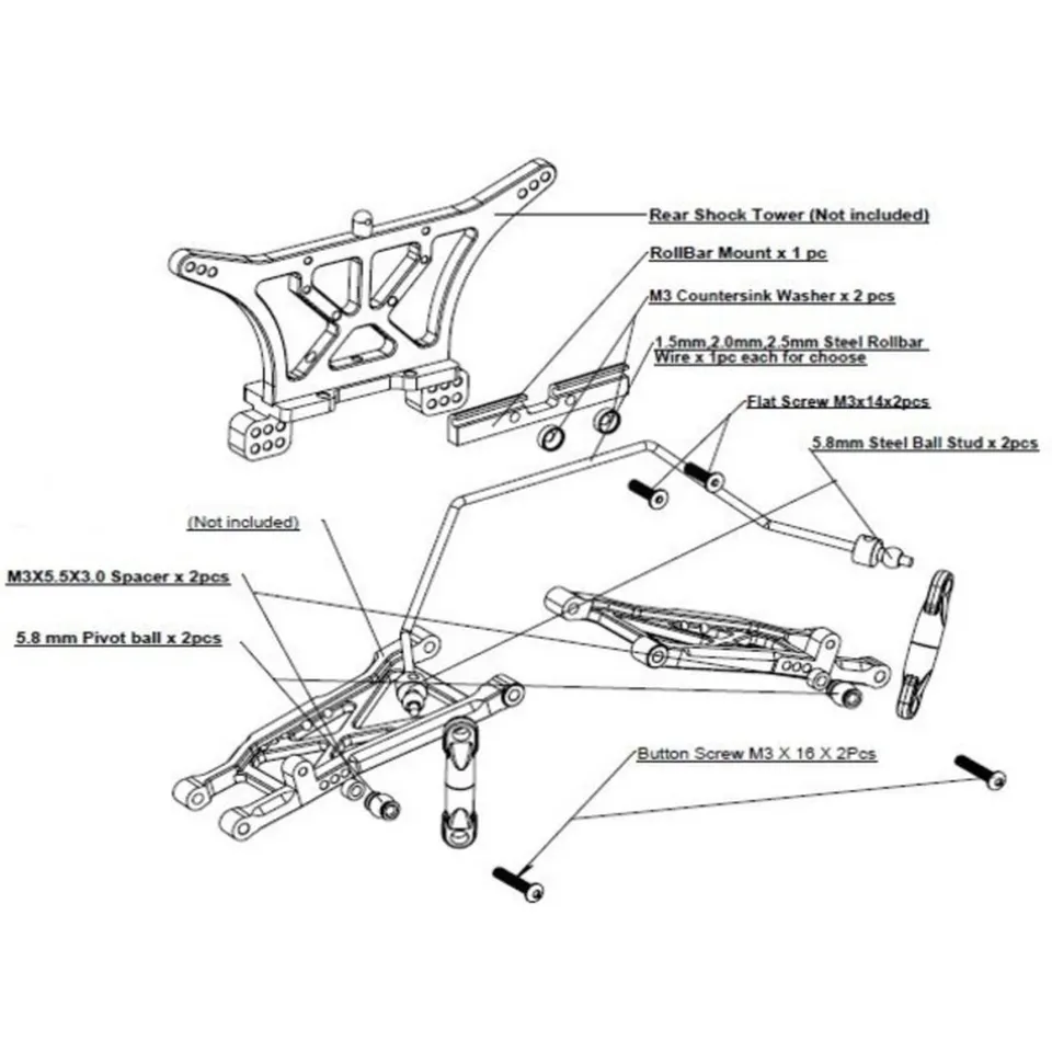 traxxas slash rear parts diagram